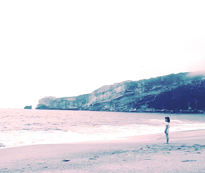 at the beach