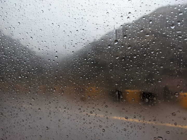 Rain in mountains