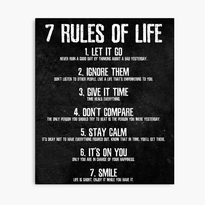 7 RULES OF LIFE