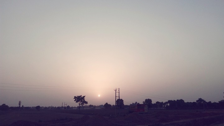 The sunset !