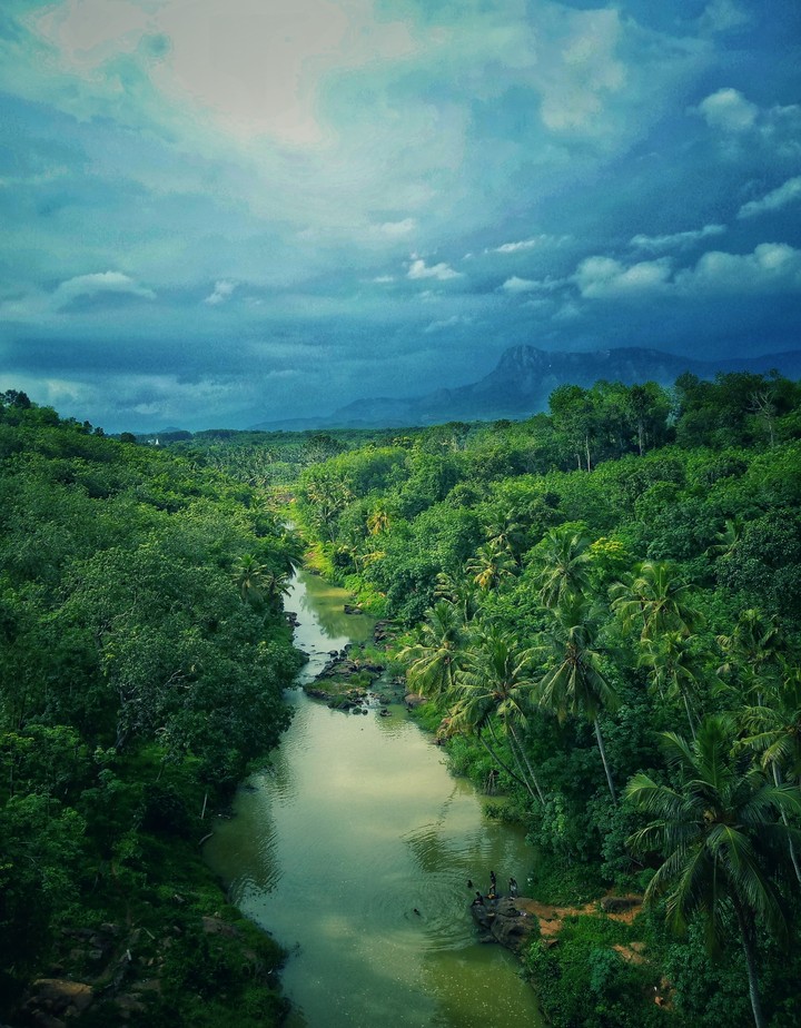River and mountains
