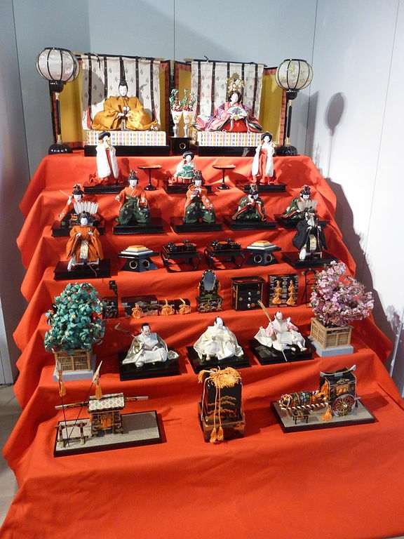 Girls' Day complete 7-tiered doll display