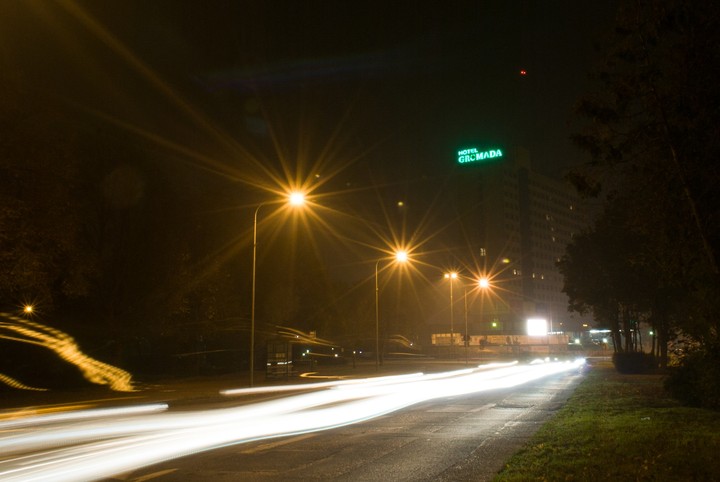 night sight of Piła