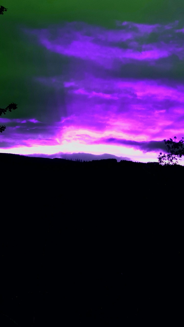 purple sky