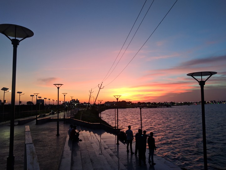 sunset at nauka vihar