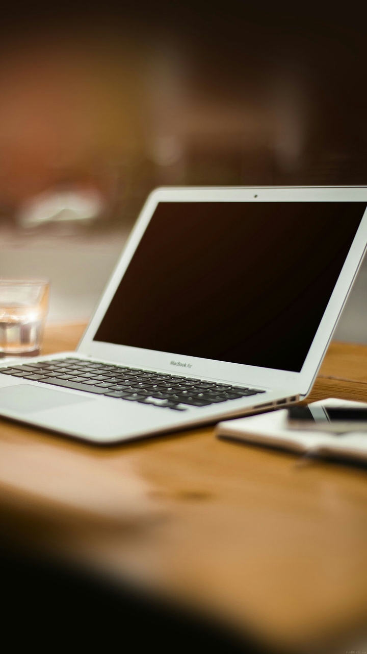 My laptop computer on the table