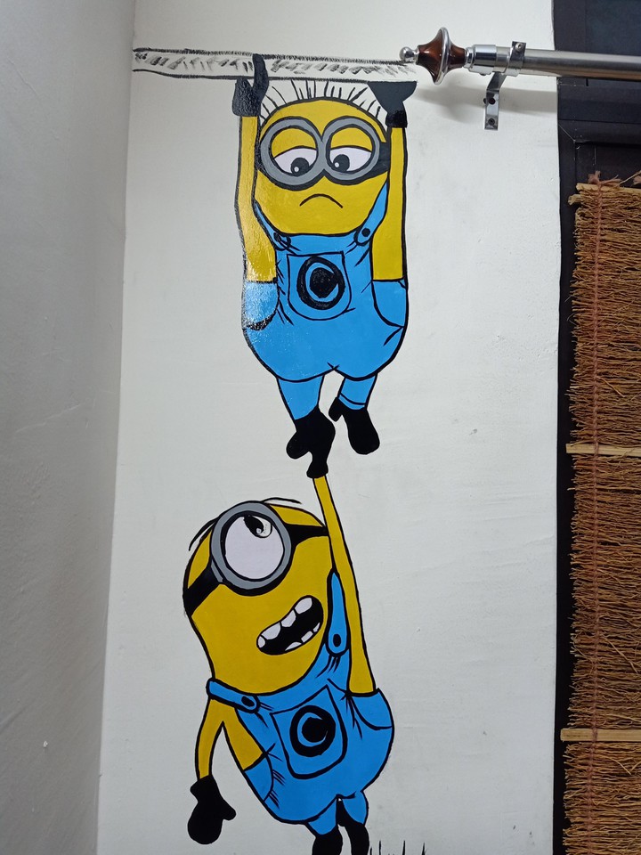 See See.  in the near. .  .My wallpainting.