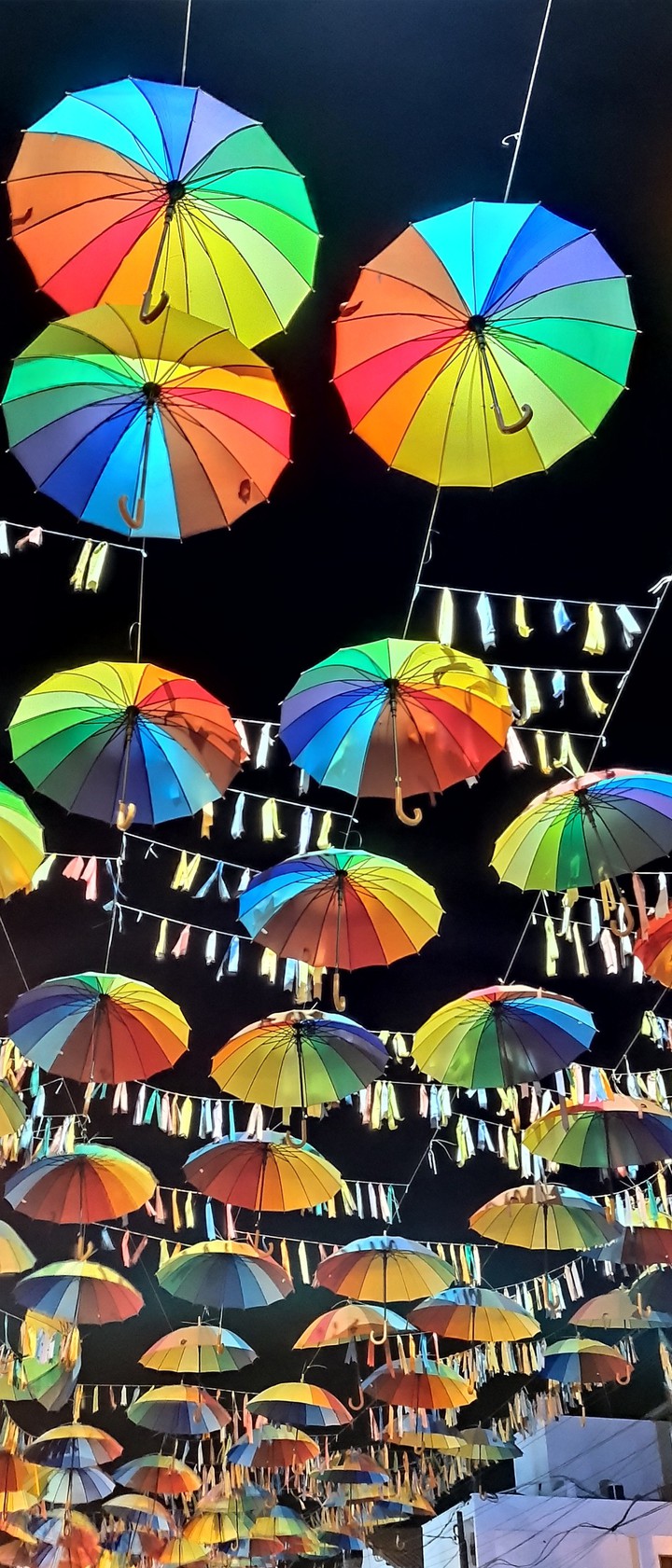 Colorful parasols