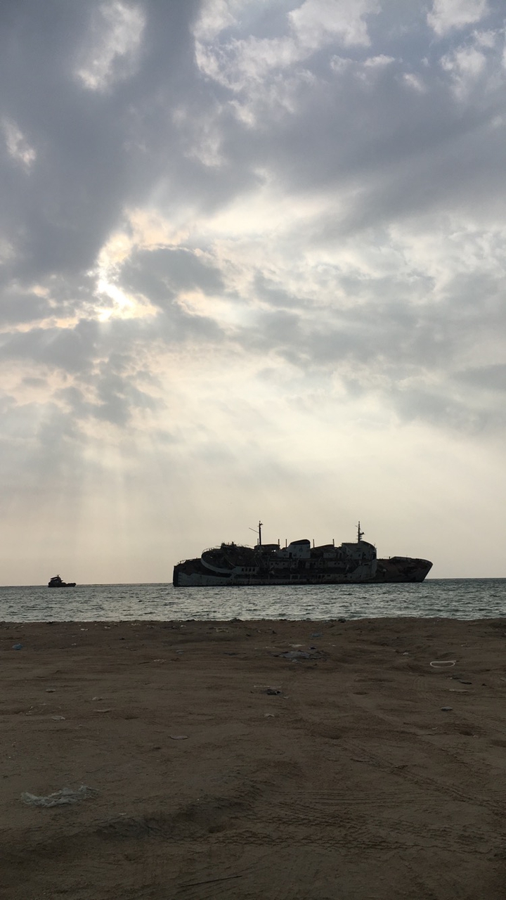 A sinking ship.