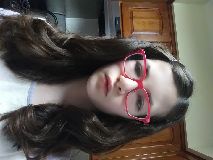 Me and my curled hair