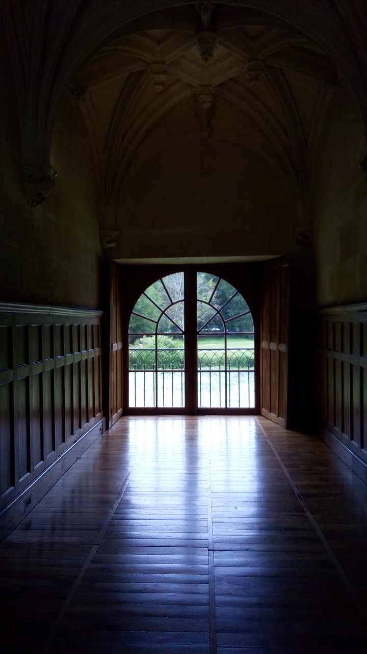 In the darkness of the castle, France Azay le rideau