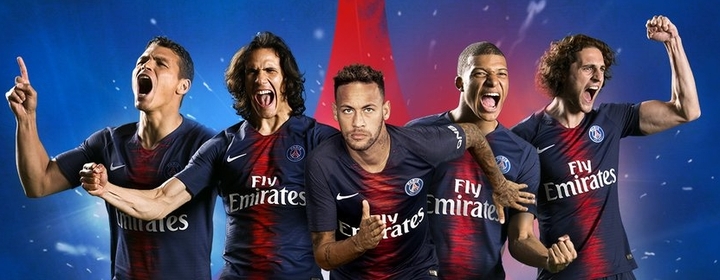 PSG Neymar Mbappea Cavani Thiago Silva