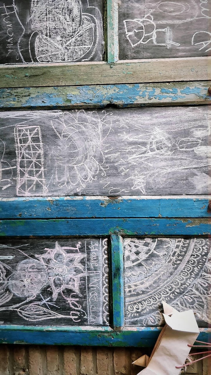 Chalk art in Pondicherry