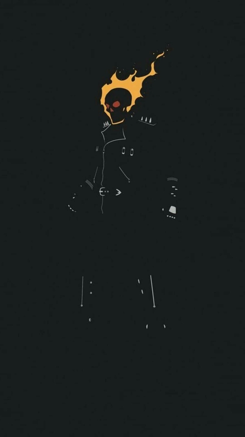 Marvel's Ghost Rider Illustration Wallpaper