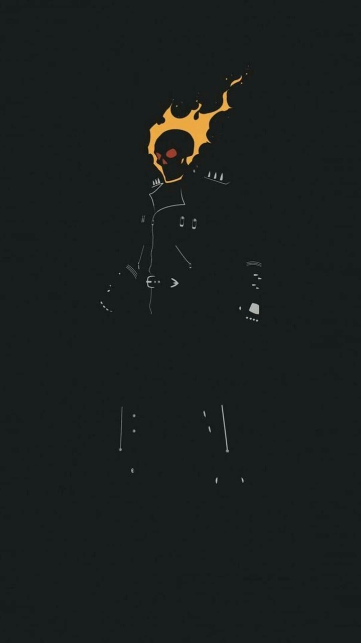 Marvel's Ghost Rider Illustration Wallpaper