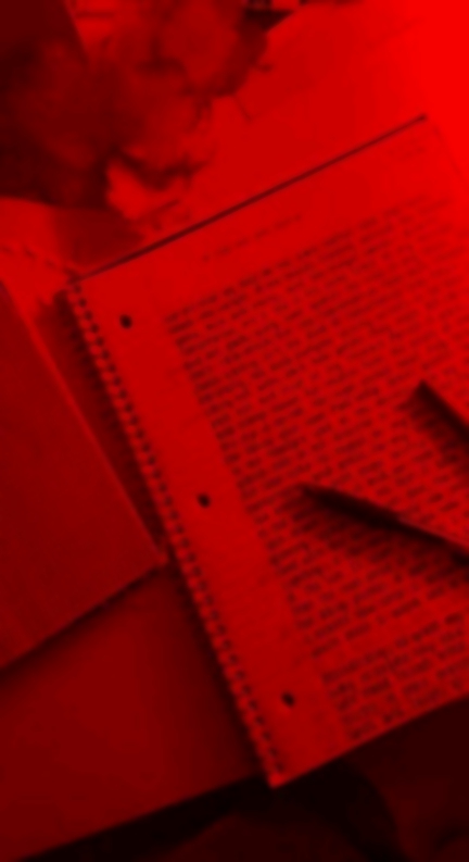 Blurred notebook.