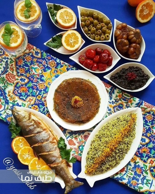 سبزی پلو با ماهی