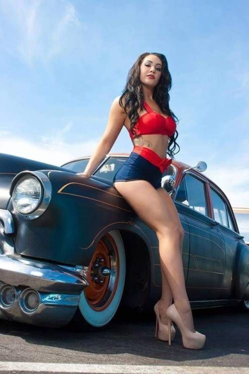 Cool car hot girl