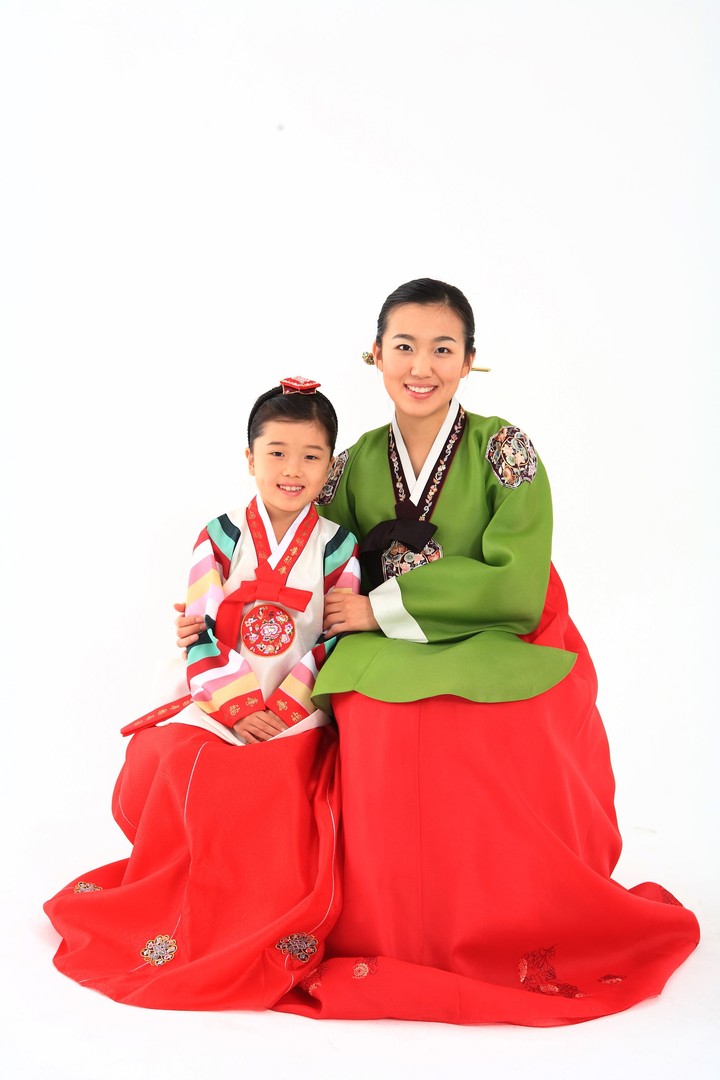 Family in Korean Dress