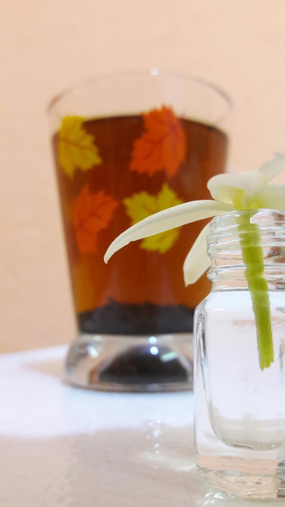flower and a cup of tea