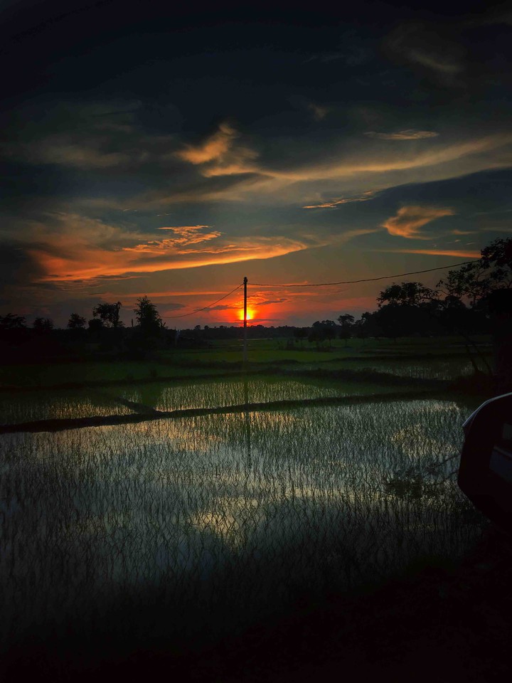 countryside sunset