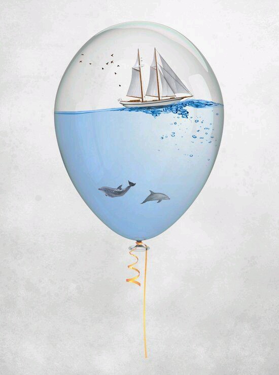 sea in the balloon