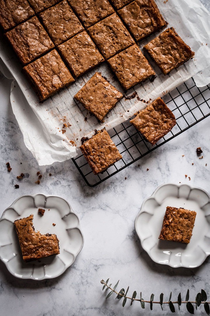 FRESHLY BAKED BROWNIES