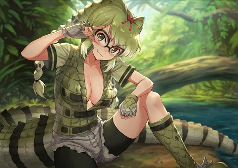 crocodile girl