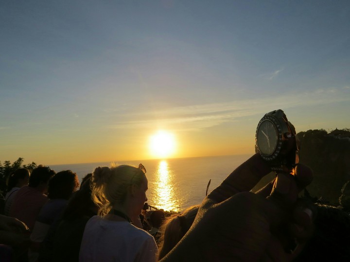 time and sunset