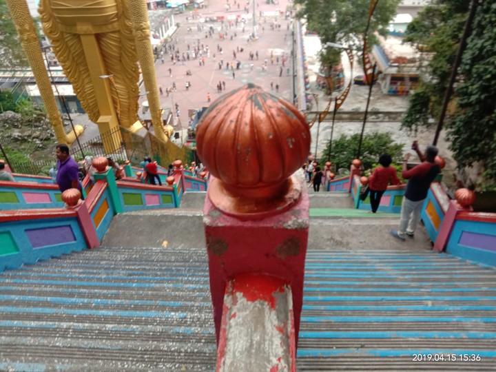 one of section colour of stage at batu caves