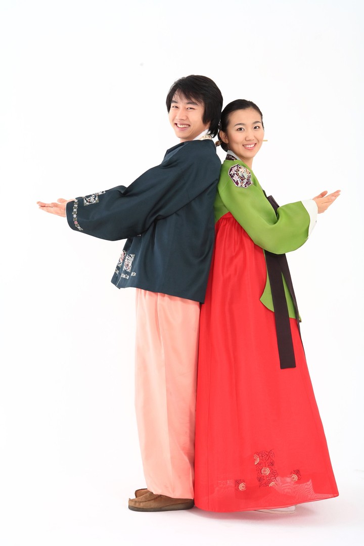 Couple in Korean Dress I