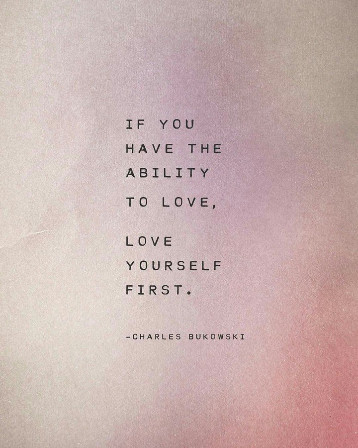 self love is so important!