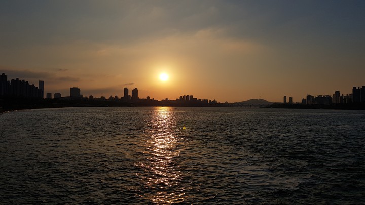 잠실 한강 일몰