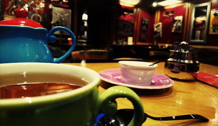 Noir-style tea...