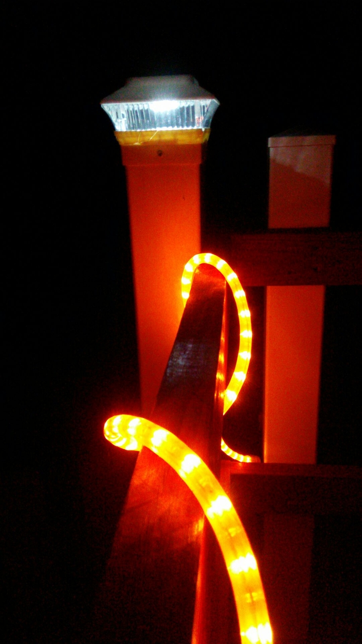 Rope Lights at Night