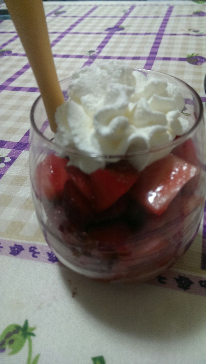 fragole con panna