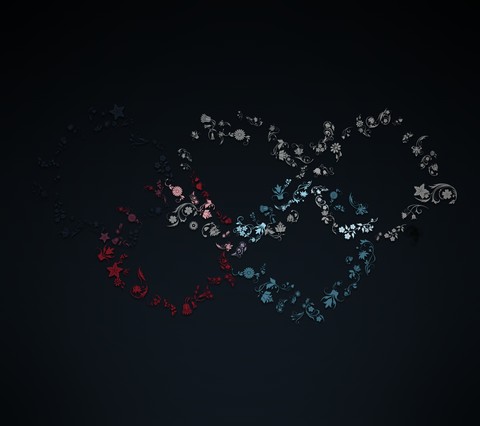 Colorful flowers pattern