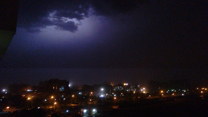 thunder at night