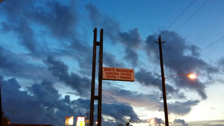 blue sky clouds