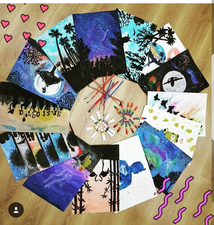 all my drawings for the past 8month