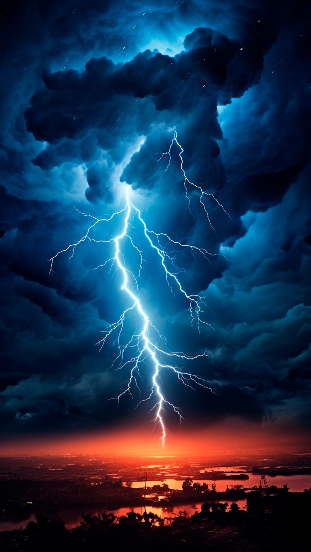 blue, lightning Hintergrundbilder