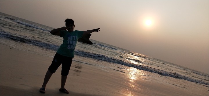 sunset in beach