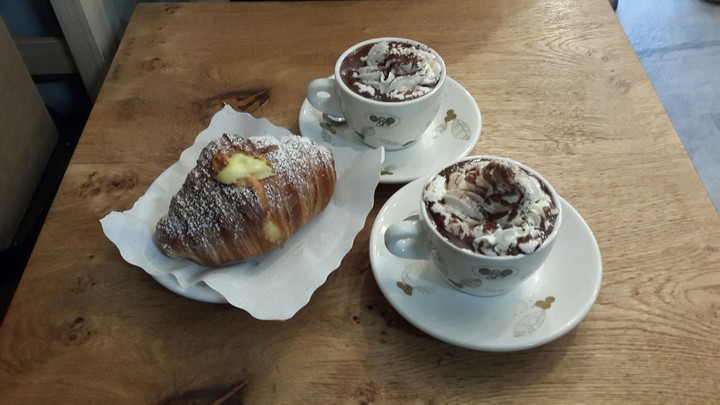 L'inverno e cioccolata calda