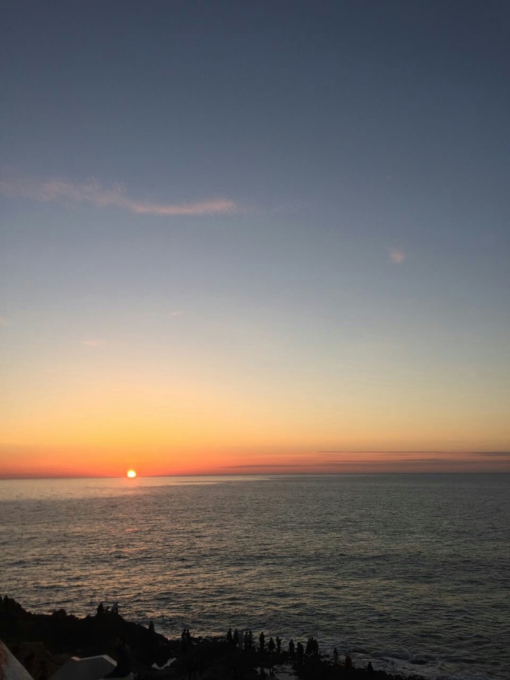 Beautiful sunset in tangier