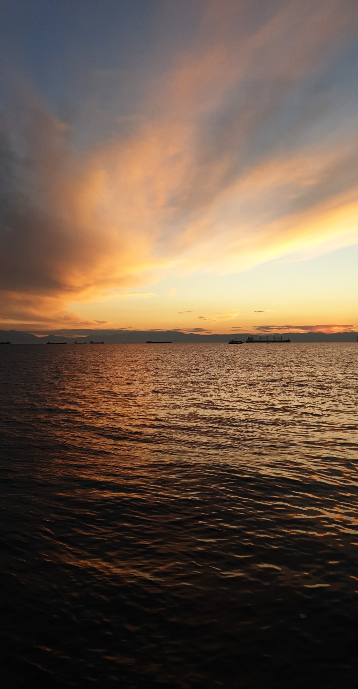 sunset sea