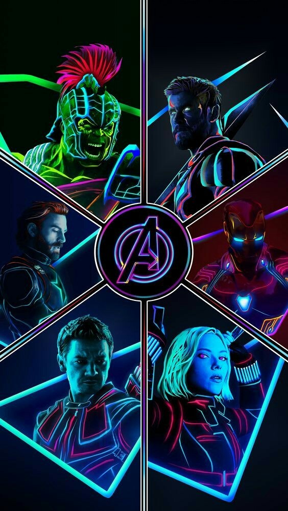 Avengers neon