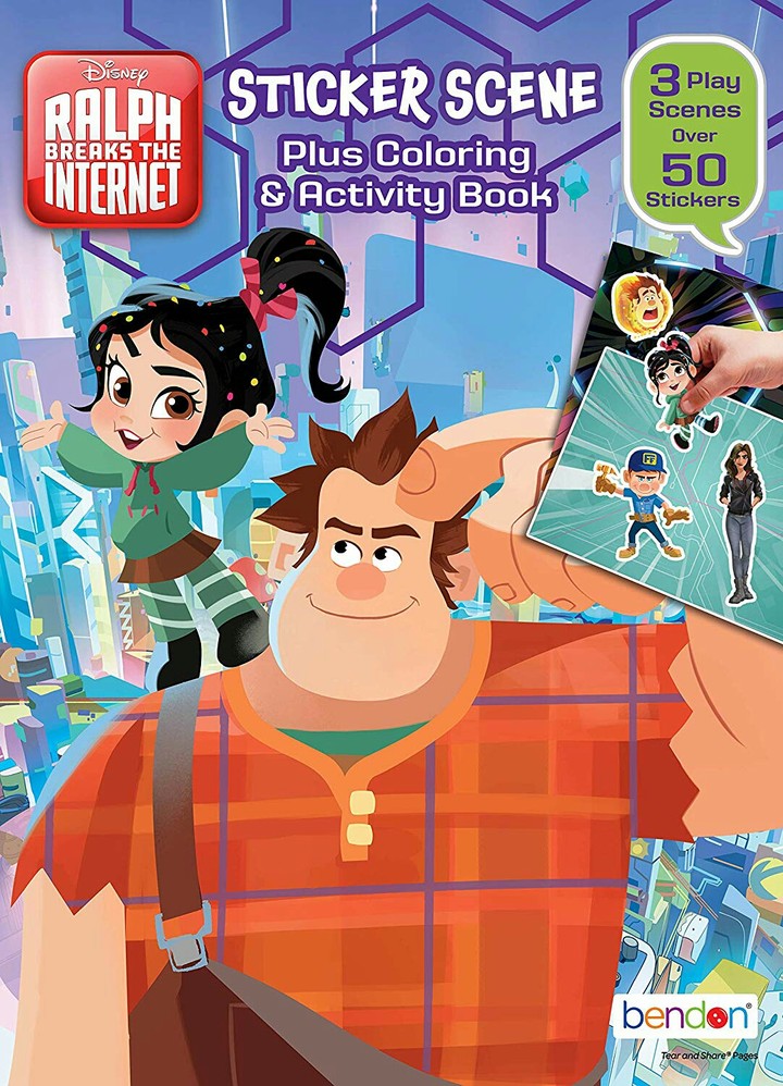 Sticker for notebooks by Ralph breaks the Internet