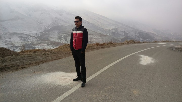 in the road