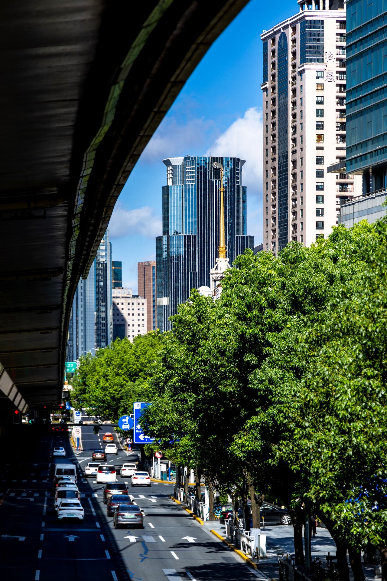 fondos de pantalla road, Skyscraper