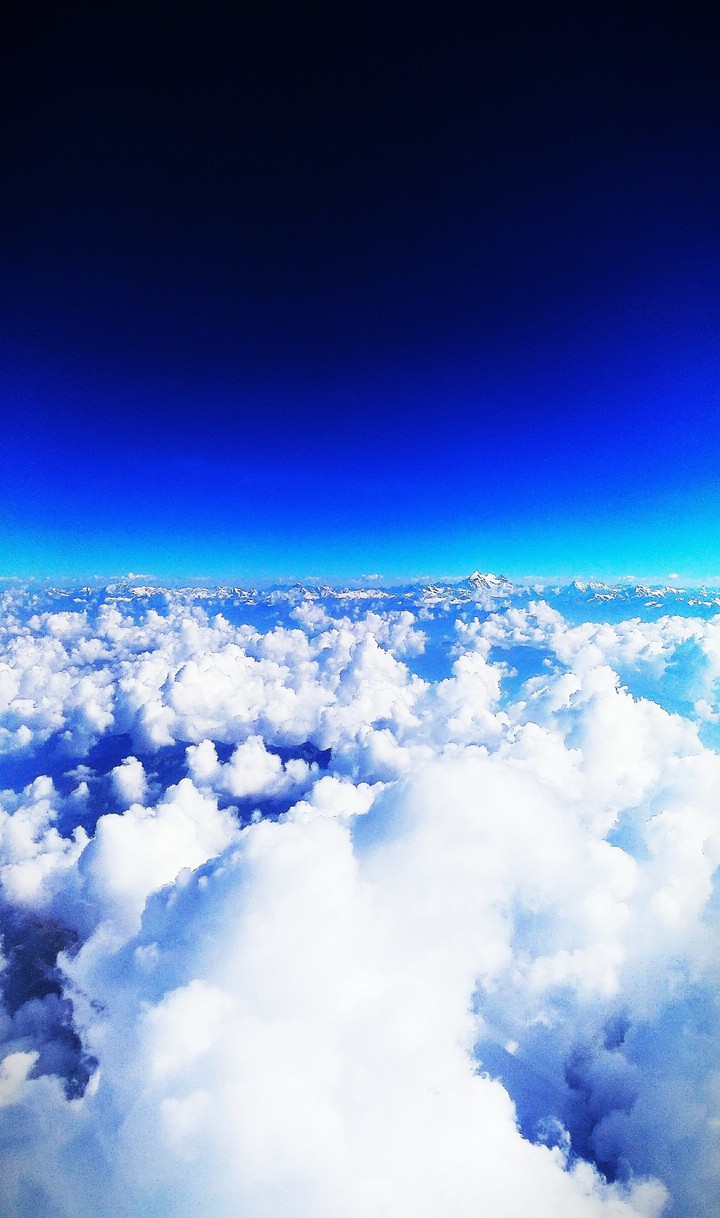 Blue Himalayan skies